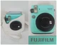 Fujifilm Instax Mini 70 Mint Green Instant Camera Leather Case Untested #J2697