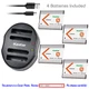 Kastar Battery Dual USB Charger for Sony NP-BN1 BC-CSN Sony Cyber-shot DSC-W830