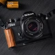 Wood L Hand Grip For Nikon FM2 FM3A FM FE FE2 Camera Aluminum Alloy Baseplate
