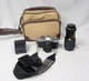 Minolta XG-1 35mm Film Camera w/ Case Flash Box, Camera Strap, & 80mm Macro Lens