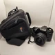 Minolta Dynax 300si 35mm SLR Film Camera Body, Tamron AF Lens, Lowepro Case READ