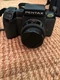 Vintage Pentax SF10 35mm Camera With Tiffen 49mm Zoom Lens. With Manuals.
