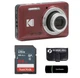 Kodak PIXPRO FZ55 Red 16MP Digital Camera 5X Optical Zoom 28mm Wide Angle Lens