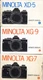 Genuine  MINOLTA XD-5 - XG9 - XG7 Camera Instruction OWNER"S Manuals 3 Booklets 