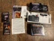 All MINT New  in Box Nishika N8000 35mm 3D Camera, Flash, Case and VHS Tape