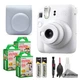 Fujifilm Instax Mini 12 Camera (Clay White) w/ Case, 60 Film & Cleaning Kit