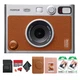Fujifilm Instax Mini EVO Hybrid Film Camera (Brown), Pack of 2 INSTAX MINI FILM