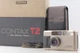 [MINT in Box] Contax T2 Titan Silver 35mm Film Camera w/ Case, Strap From JAPAN
