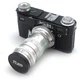 Soviet Contax copy Kiev 4A BLACK camera with Jupiter-11 4/135mm lens
