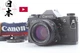 【MINT w/Strap】 Canon AE-1 Black Film Camera New FD NFD 50mm f1.4 Lens From JAPAN