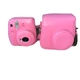 Fujifilm Instax Mini 9 Instant Camera & Carrying Case - Flamingo Pink No Film