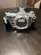 Olympus OM-2N 35mm Film SLR Camera Body, Chrome with shoe untested vintage great