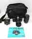 YASHICA FX-3 Super 2000 Photography Camera With 2 Lenses/bag/flash fast ship