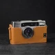 For Nikon 35Ti 28TI Light Brown Genuine Real Leather Half Camera Case Bag Cover