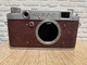 Vintage USSR Rangefinder Camera Fed-2 in red finish.For Parts. Body only