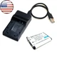 Battery + USB Charger For Olympus FE-320 FE-330 FE-340 FE-350 FE-360 FE-3000 NEW