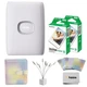 Fujifilm INSTAX Mini Link 2 Smartphone Printer Clay White Bundle