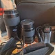 Minolta Maxxum 5000 35mm camera+Ryka MC AF 75-200mm f/4.5 telephoto zoom lens.