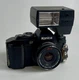 Konica FS-1 + HEXANON AR 40mm F1.8 SLR 35mm Film Camera W/Flash Vintage