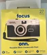 ONN. Reusable 35mm Camera With Flash 27 Exposures New