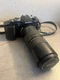 Konica FS-1 Film Camera w/ Tamron 210mm 1:45 Lens Made Japan Working Good Shape 