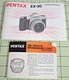 Pentax ZX-50 SLR Camera Operating Manual Only 1997