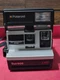 Polaroid Sun 600 LMS Instant Film Camera Untested With Strap Film Leather Case 