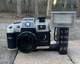 NWOB Vtg Olympia DL 2000A 35mm camera, and flash- no film