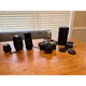 Canon AV-1 35mm SLR Film Camera Bundle Sigma 18-200mm Gemini 80-205mm Lenses