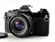 CANON AV-1 av-1 Black with/NFD 50mm 1:2 Lens 35mm SLR CAMERA Near Mint tested