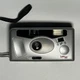 LEX35 35mm Point and Shoot Film Camera Built-In Flash Fixed Focus Silver w/ Case