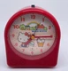 1980s SANRIO HELLO KITTY RED BATTERY OPERATED ALARM CLOCK - WORKS - EXCEPTIONAL 