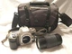 NIKON N60 35MM SLR FILM CAMERA W/ AKINO MACRO ZOOM LENS 80-200mm BUNDLE BAG EUC
