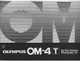 Olympus OM-4 T For Your Creative Photography Instruction Manual Reprint