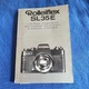 Rollei SL35E Instruction Manual Guide