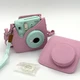 FUJIFILM Instax Mini 9 &bull; Blue Instant Film Camera &bull; Pink case
