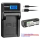 Kastar Battery LCD USB Charger for DB-20 DB-20L & Ricoh RDC-6000 RDC-7 RDC-7S