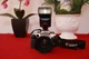 Canon Elan IIe film camera with Tamron 28-200mm lens and Canon 380 Speedlite