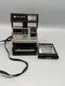Vintage Polaroid Sun 600 LMS Instant Film Camera Rainbow Stripe Powers On