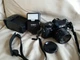  Minolta X-7A 35mm Film SLR Camera w/ Minolta 50mm MD 1.7 200x flash
