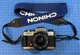 CHINON CM-7 35mm Camera W/ Chinon Auto MC Macro 28mm f/2.8 lens W/ Leather Case