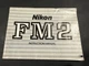 Nikon FM2 Camera Instructions...Free Shipping