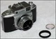 Minolta "A" 35mm with Chiyoko Rokkor 45mm f3.5 lens and case. Read description