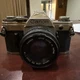 Canon AE-1 Program 35mm Manual SLR Film Camera with 50mm 1:1.8 Lens UNTESTED