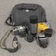 Asahi Pentax K-1000 SLR 35mm Film Camera W/50mm, 2X Converter, & 60-300mm Lenses