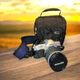VTG Vivitar V4000 SLR Camera Macro Focus Zoom 28-200mm Lens Silver Bag & Strap