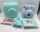 Fujifilm Instax Mini 7S Blue Instant Film Camera Built-in Flash with Case & Wal&hellip;