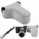 Gray Neoprene Camera Case for Fuji X-T10 X-T20 X-T30 Olympus E-PL9 E-M10 PEN-F +