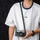 Genuine Leather Half Camera Case for Olympus OM-1/1N OM-2/2N OM-4/4Ti OM-3 Green