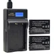 Battery 2Pack +Charger For Kodak EasyShare DX6490 DX7440 DX7590 DX7630 KLIC-5001